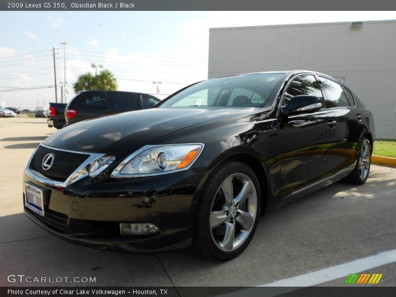 Obsidian Black / Black 2009 Lexus GS 350