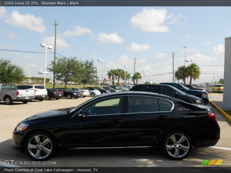 Obsidian Black / Black 2009 Lexus GS 350