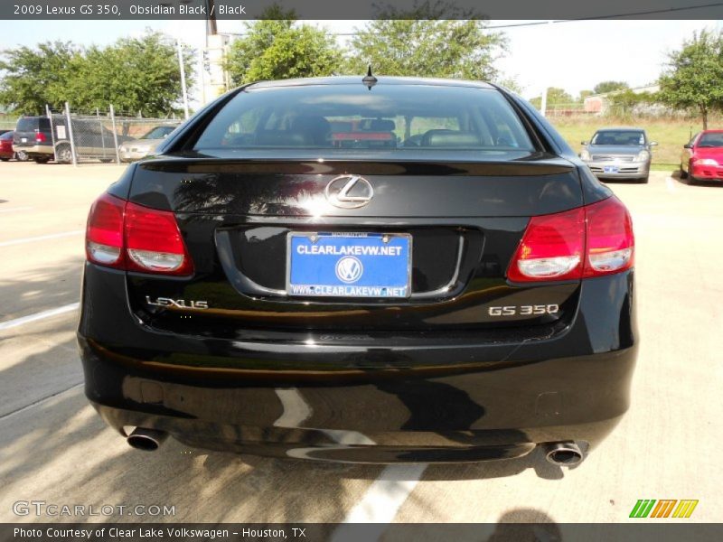 Obsidian Black / Black 2009 Lexus GS 350