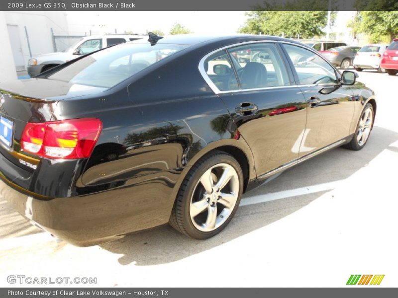 Obsidian Black / Black 2009 Lexus GS 350