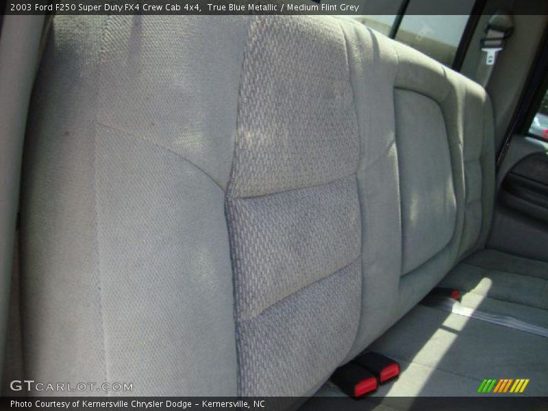 True Blue Metallic / Medium Flint Grey 2003 Ford F250 Super Duty FX4 Crew Cab 4x4