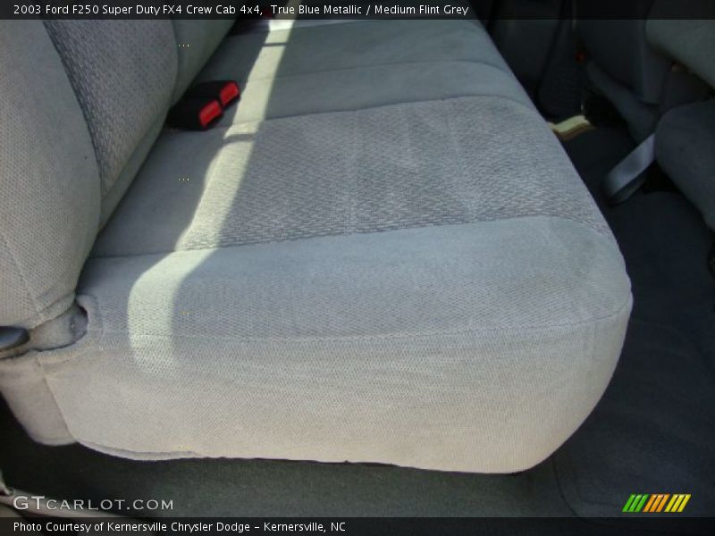 True Blue Metallic / Medium Flint Grey 2003 Ford F250 Super Duty FX4 Crew Cab 4x4