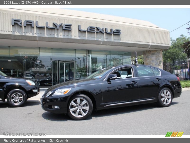 Obsidian Black / Black 2008 Lexus GS 350 AWD