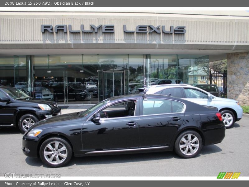 Obsidian Black / Black 2008 Lexus GS 350 AWD