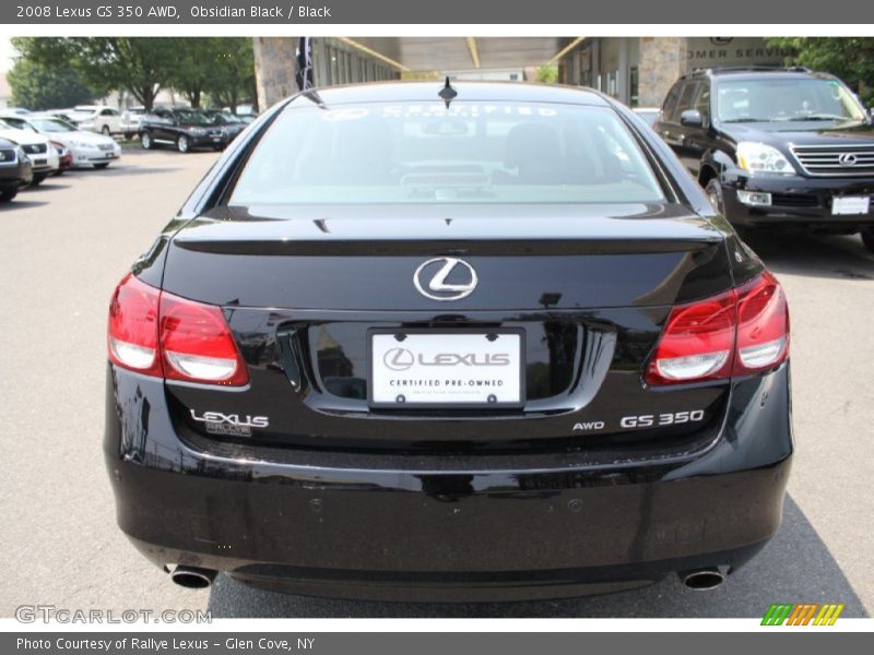 Obsidian Black / Black 2008 Lexus GS 350 AWD