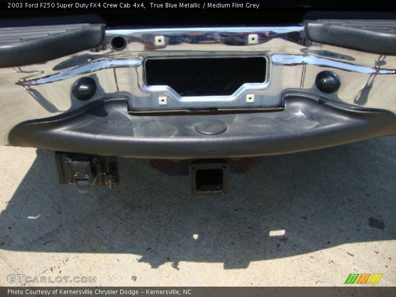 True Blue Metallic / Medium Flint Grey 2003 Ford F250 Super Duty FX4 Crew Cab 4x4