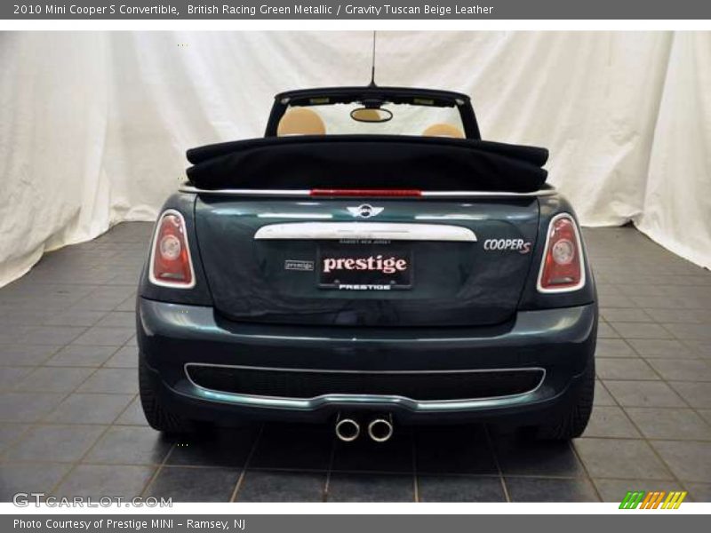 British Racing Green Metallic / Gravity Tuscan Beige Leather 2010 Mini Cooper S Convertible