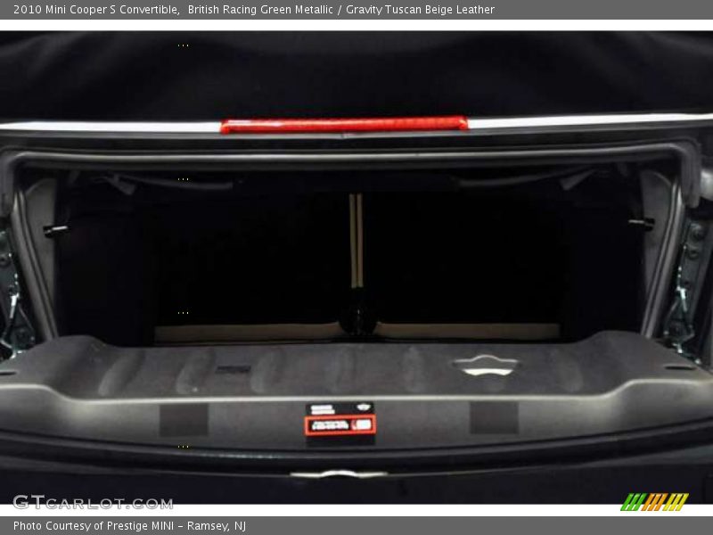 British Racing Green Metallic / Gravity Tuscan Beige Leather 2010 Mini Cooper S Convertible