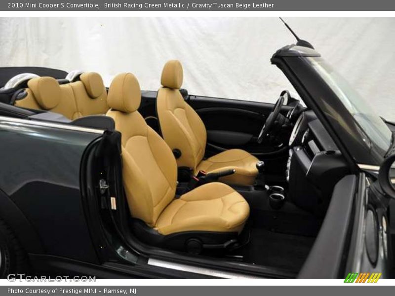 British Racing Green Metallic / Gravity Tuscan Beige Leather 2010 Mini Cooper S Convertible