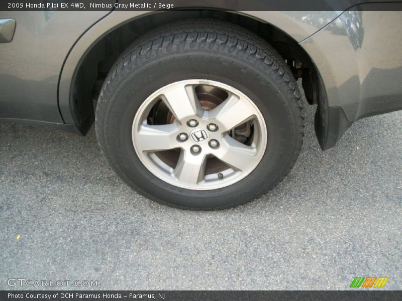 Nimbus Gray Metallic / Beige 2009 Honda Pilot EX 4WD