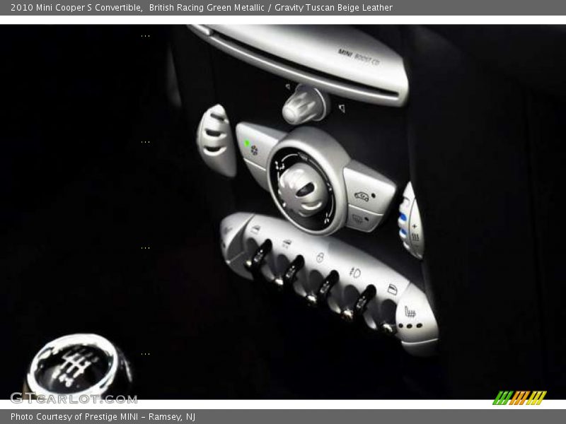 British Racing Green Metallic / Gravity Tuscan Beige Leather 2010 Mini Cooper S Convertible