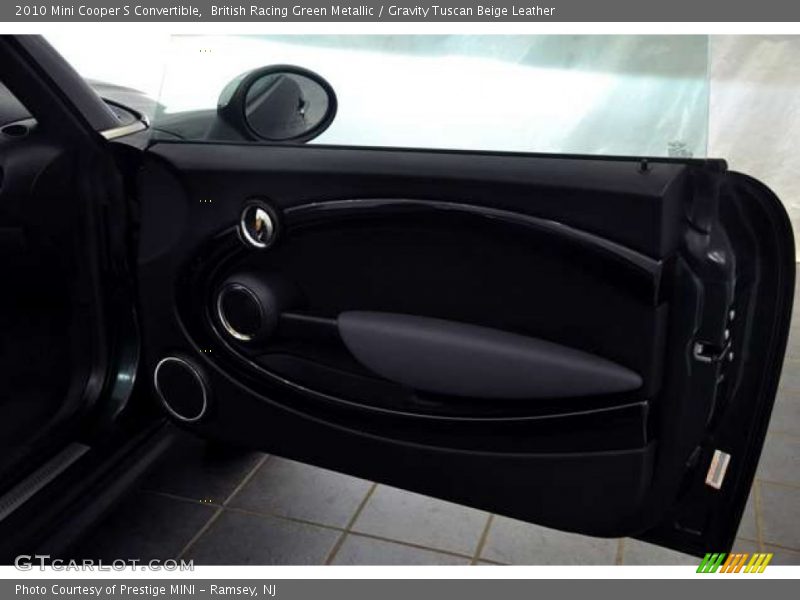 British Racing Green Metallic / Gravity Tuscan Beige Leather 2010 Mini Cooper S Convertible