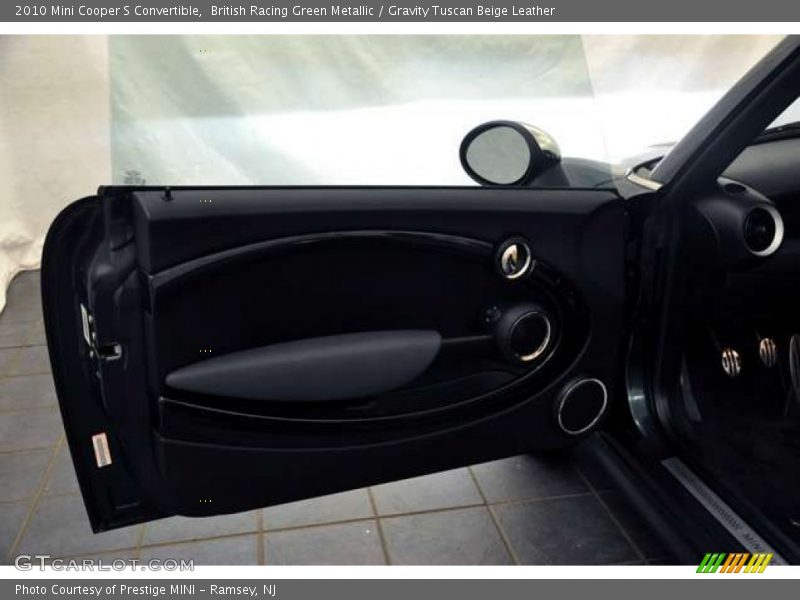 British Racing Green Metallic / Gravity Tuscan Beige Leather 2010 Mini Cooper S Convertible