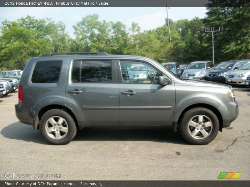 Nimbus Gray Metallic / Beige 2009 Honda Pilot EX 4WD