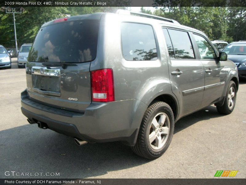 Nimbus Gray Metallic / Beige 2009 Honda Pilot EX 4WD