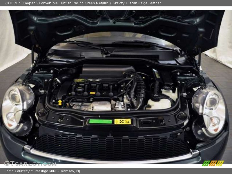 British Racing Green Metallic / Gravity Tuscan Beige Leather 2010 Mini Cooper S Convertible