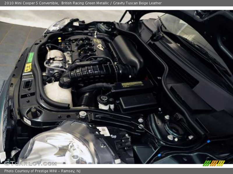 British Racing Green Metallic / Gravity Tuscan Beige Leather 2010 Mini Cooper S Convertible