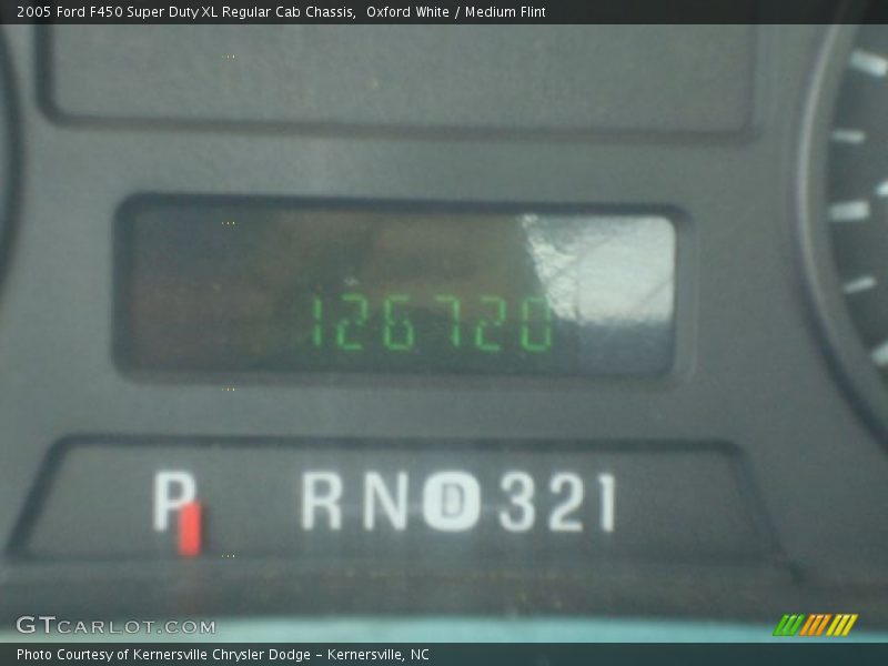 Oxford White / Medium Flint 2005 Ford F450 Super Duty XL Regular Cab Chassis