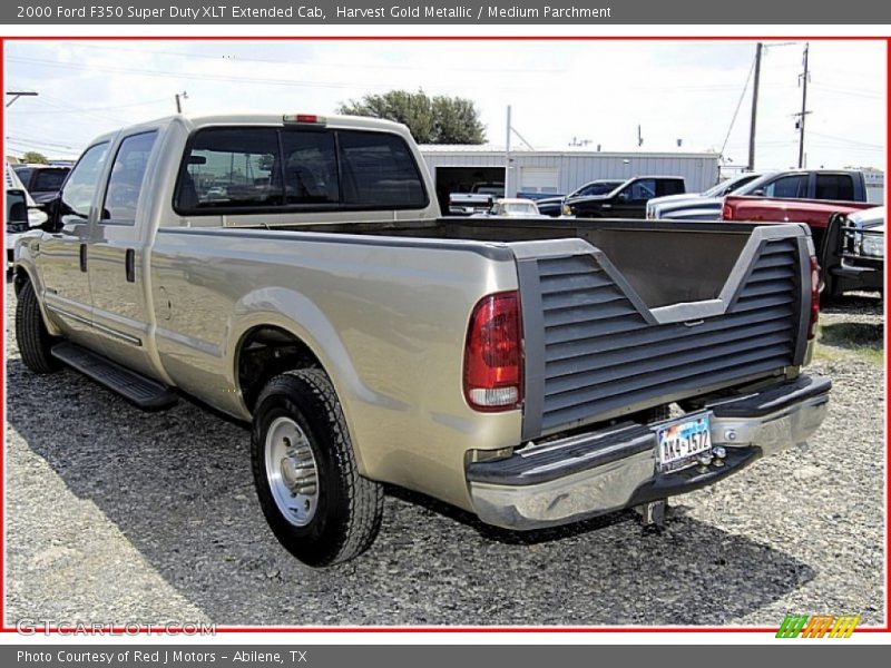 Harvest Gold Metallic / Medium Parchment 2000 Ford F350 Super Duty XLT Extended Cab
