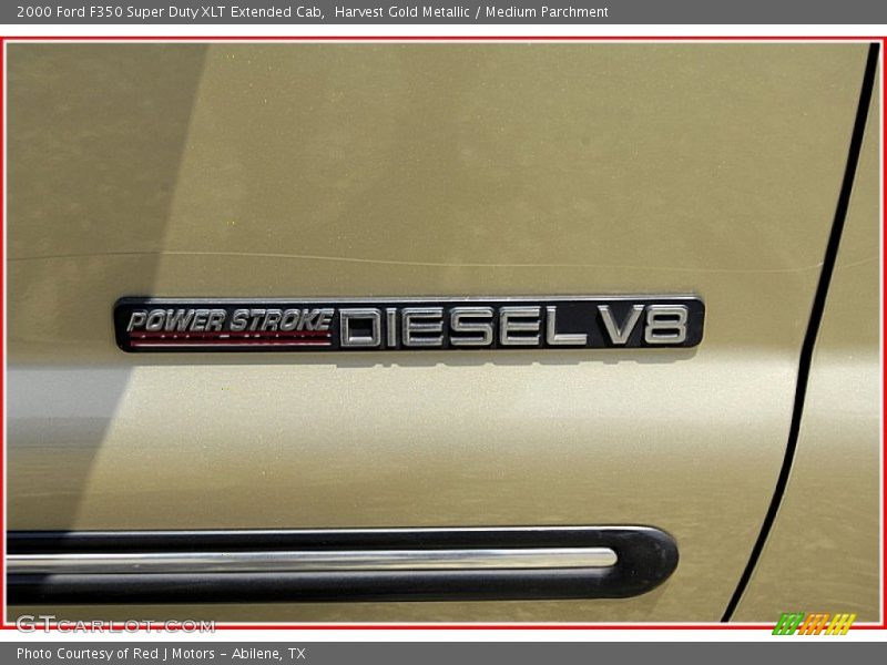Harvest Gold Metallic / Medium Parchment 2000 Ford F350 Super Duty XLT Extended Cab