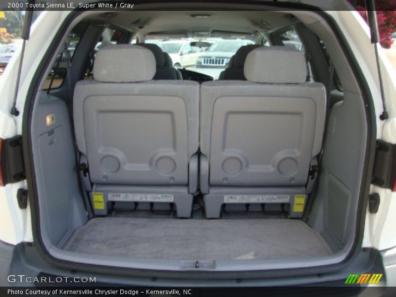 Super White / Gray 2000 Toyota Sienna LE