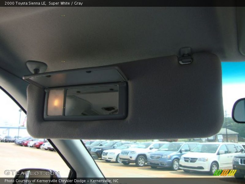 Super White / Gray 2000 Toyota Sienna LE