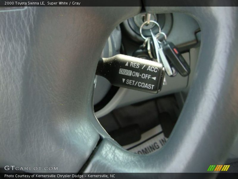 Super White / Gray 2000 Toyota Sienna LE