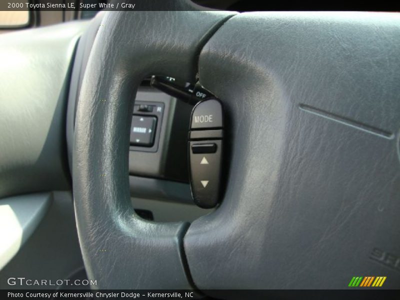 Super White / Gray 2000 Toyota Sienna LE