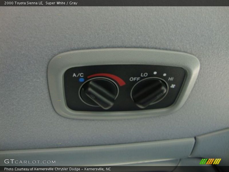 Super White / Gray 2000 Toyota Sienna LE