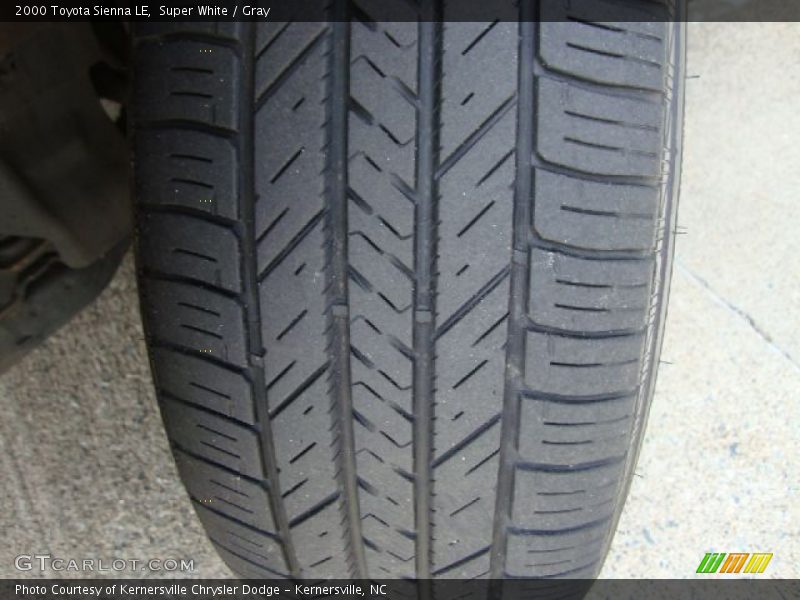 Super White / Gray 2000 Toyota Sienna LE