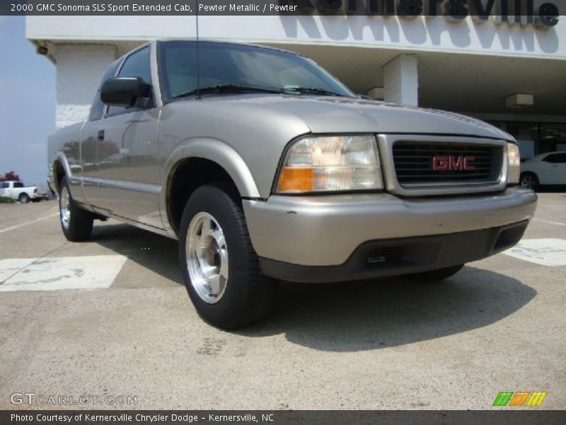 Pewter Metallic / Pewter 2000 GMC Sonoma SLS Sport Extended Cab