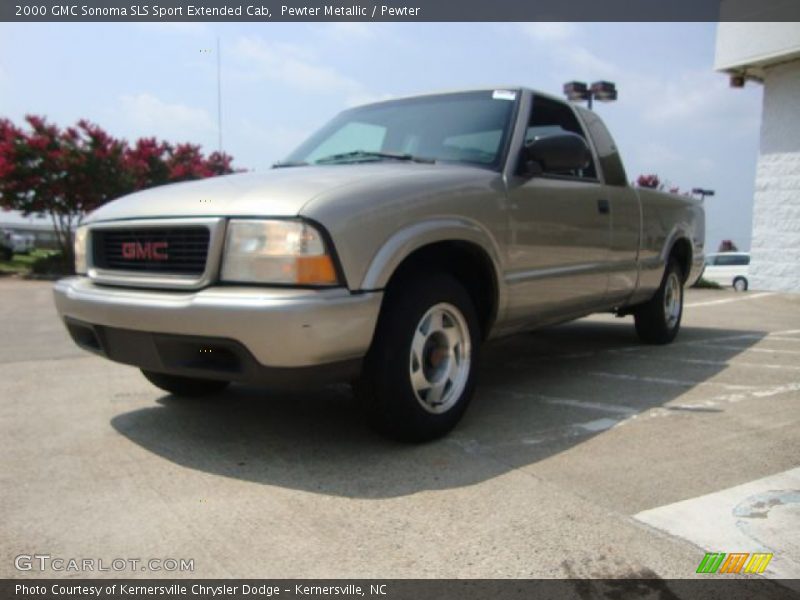 Pewter Metallic / Pewter 2000 GMC Sonoma SLS Sport Extended Cab