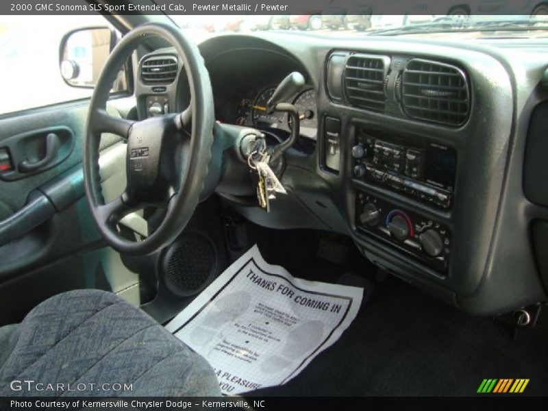 Pewter Metallic / Pewter 2000 GMC Sonoma SLS Sport Extended Cab