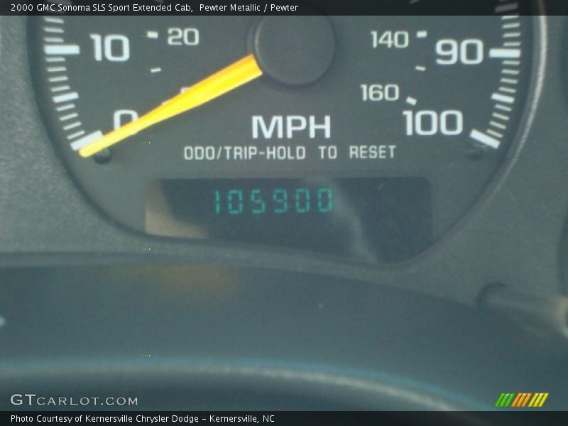 Pewter Metallic / Pewter 2000 GMC Sonoma SLS Sport Extended Cab
