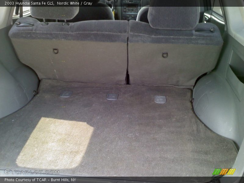 Nordic White / Gray 2003 Hyundai Santa Fe GLS