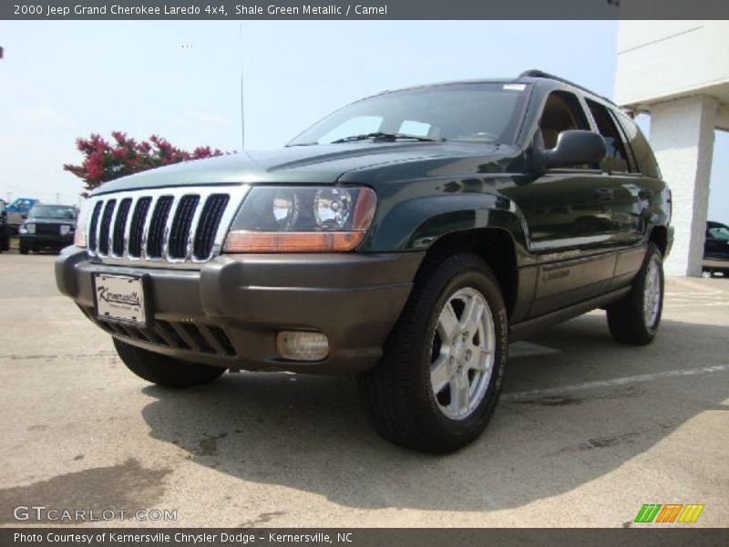 Shale Green Metallic / Camel 2000 Jeep Grand Cherokee Laredo 4x4