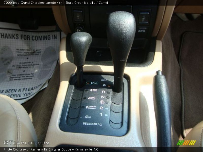 Shale Green Metallic / Camel 2000 Jeep Grand Cherokee Laredo 4x4