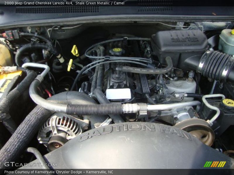 Shale Green Metallic / Camel 2000 Jeep Grand Cherokee Laredo 4x4