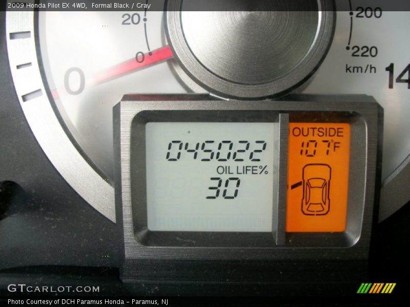 Formal Black / Gray 2009 Honda Pilot EX 4WD