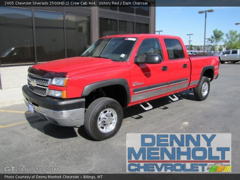 Victory Red / Dark Charcoal 2005 Chevrolet Silverado 2500HD LS Crew Cab 4x4