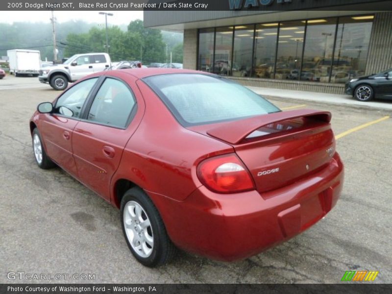 Blaze Red Crystal Pearlcoat / Dark Slate Gray 2005 Dodge Neon SXT