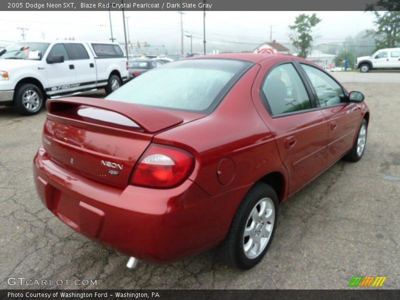 Blaze Red Crystal Pearlcoat / Dark Slate Gray 2005 Dodge Neon SXT