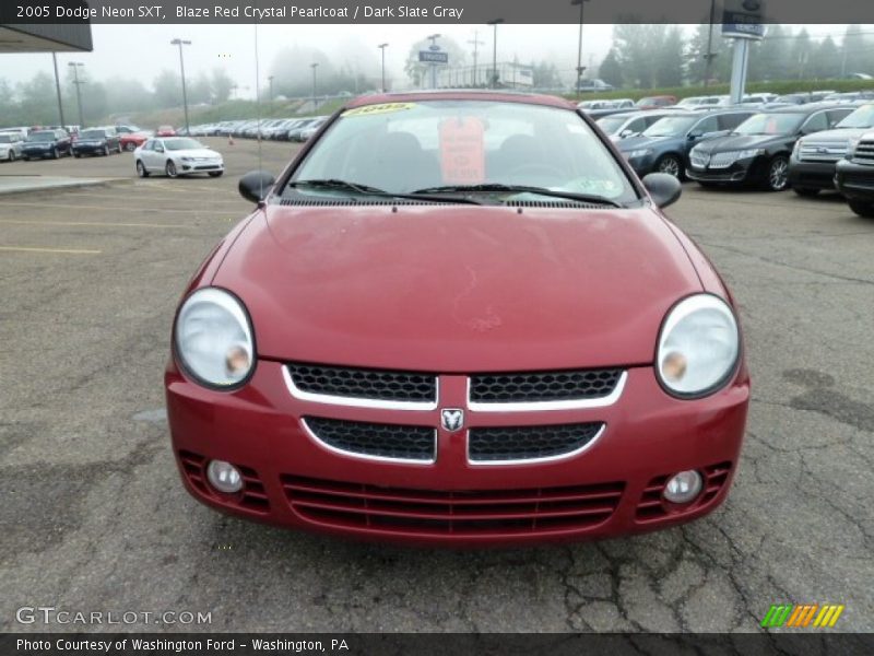 Blaze Red Crystal Pearlcoat / Dark Slate Gray 2005 Dodge Neon SXT