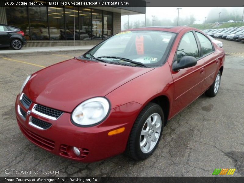 Blaze Red Crystal Pearlcoat / Dark Slate Gray 2005 Dodge Neon SXT