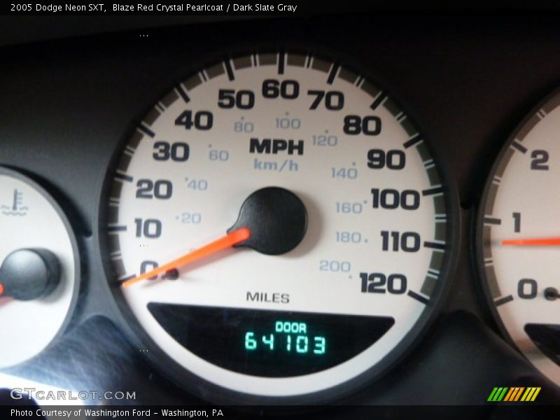 Blaze Red Crystal Pearlcoat / Dark Slate Gray 2005 Dodge Neon SXT