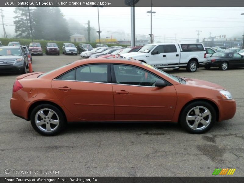 Fusion Orange Metallic / Ebony 2006 Pontiac G6 GT Sedan