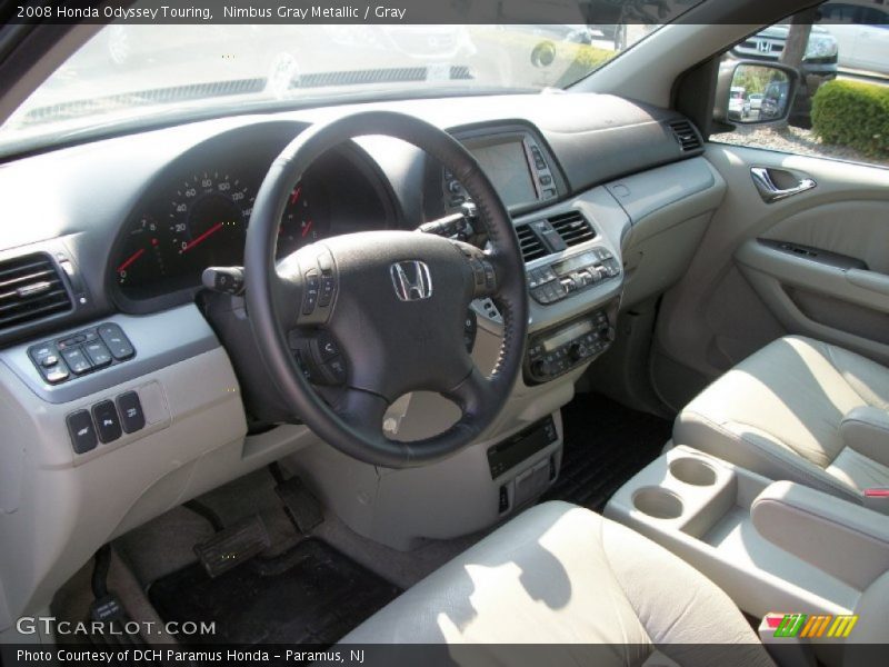 Nimbus Gray Metallic / Gray 2008 Honda Odyssey Touring