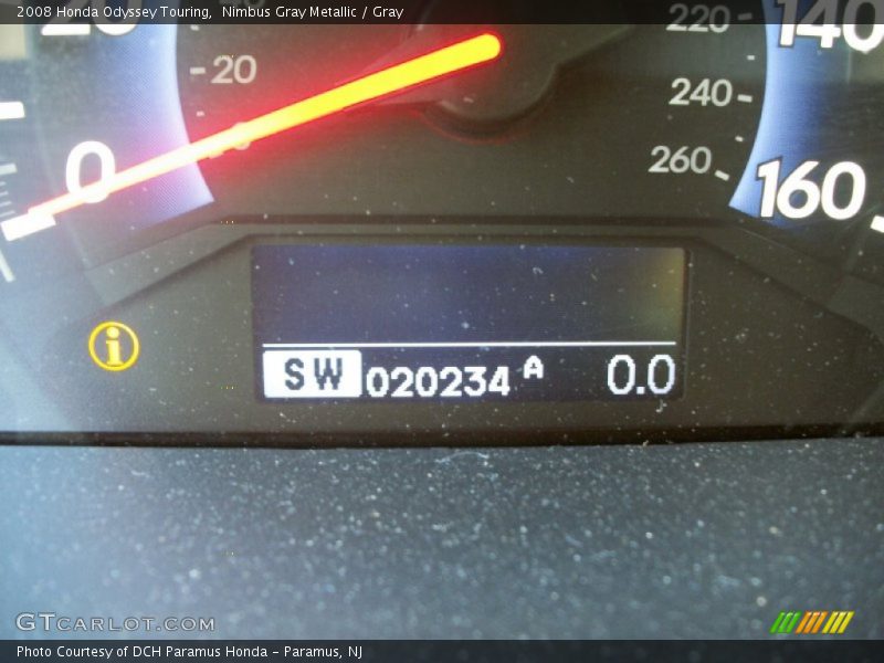 Nimbus Gray Metallic / Gray 2008 Honda Odyssey Touring