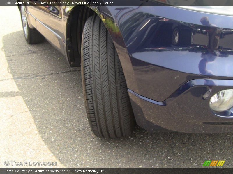 Royal Blue Pearl / Taupe 2009 Acura RDX SH-AWD Technology