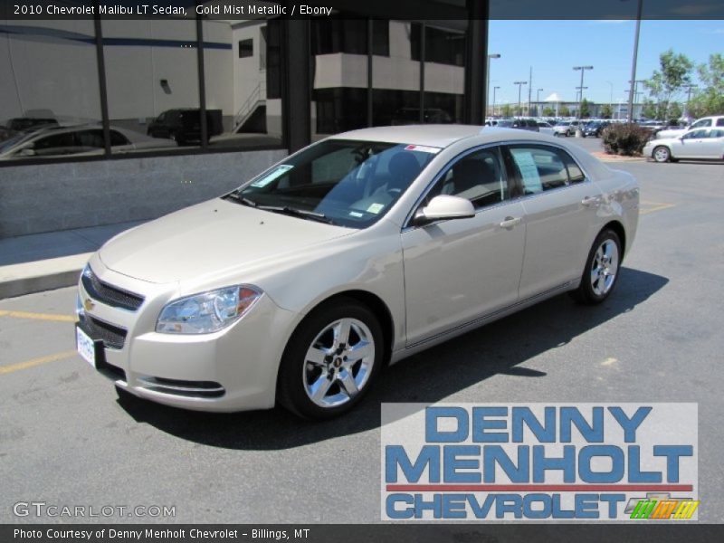 Gold Mist Metallic / Ebony 2010 Chevrolet Malibu LT Sedan